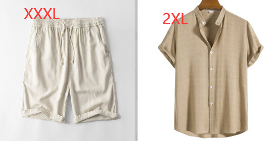 Simple Dark Checkered Short Sleeved Shirt For Men