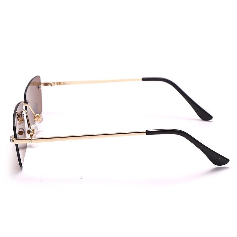 Fashion Trendy Frameless Trimmed Sunglasses