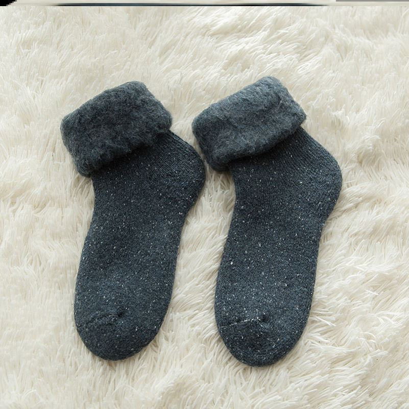 Middle-aged And Elderly Cashmere Snow Socks Men's Retro