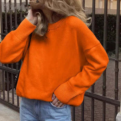 Women's Crew Neck Pullover Sweater