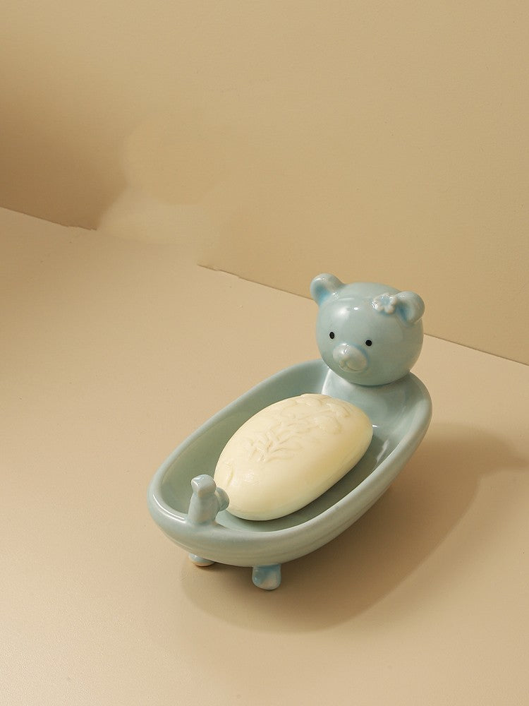 Cartoon Soap Box Household Children's Cute Large Size Toilet Soap Rack