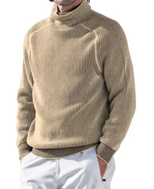 Men's Wool High Collar Warm Sweater