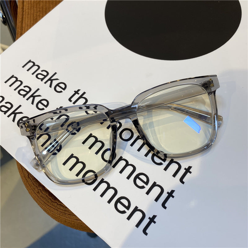 Internet Celebrity Vintage With Large Rims Glasses Women's Korean-style Ins Round Face