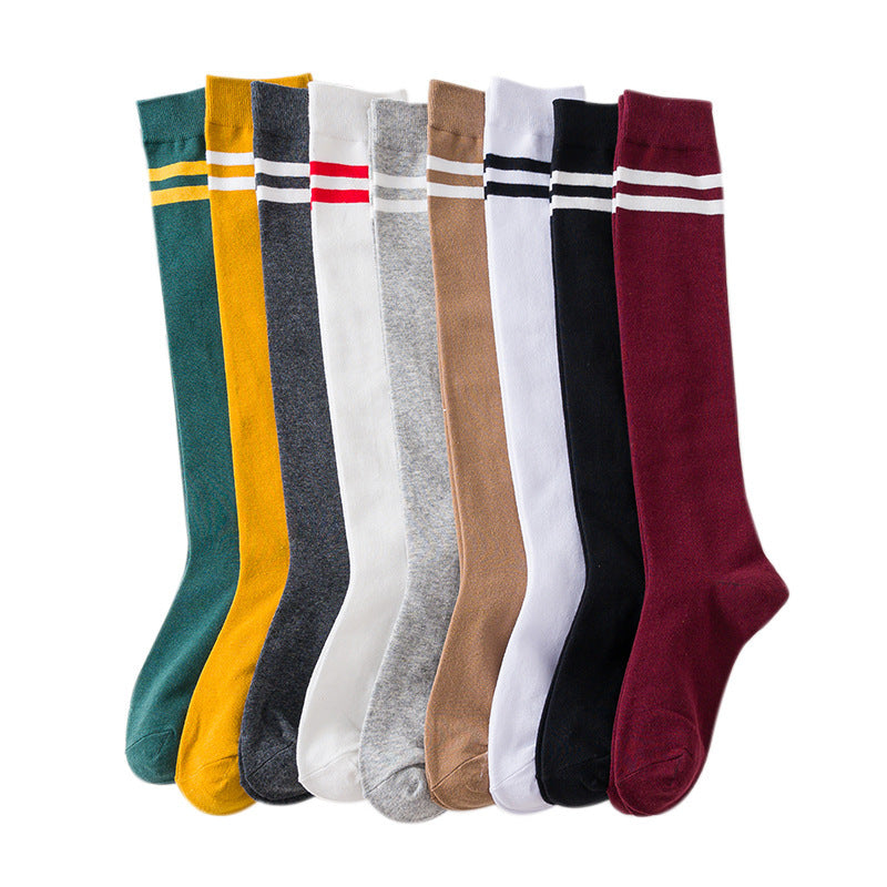 Women's calf cotton socks