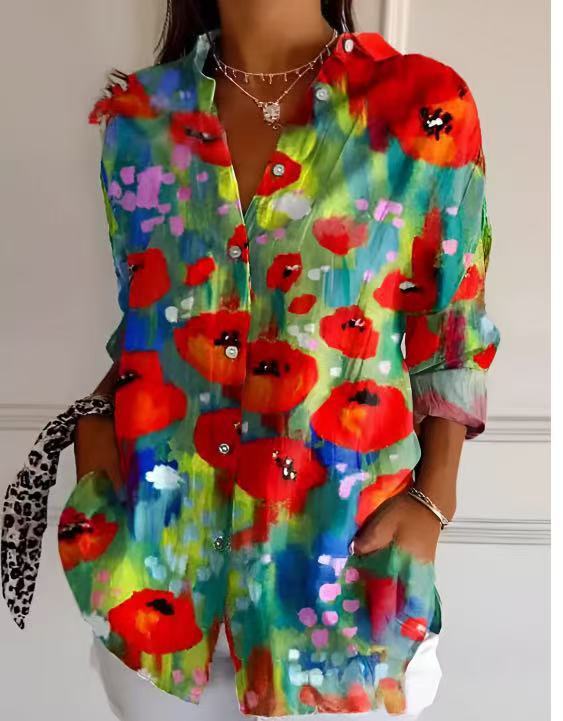 Women's Long Shirt Women's Summer European And American Trendy Long-sleeve