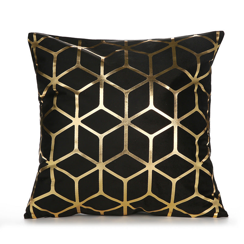 Sofa cushion cover bronzing waist pillowcase