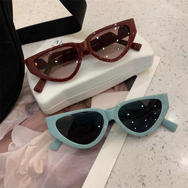 Women's Casual Cat's Eye Large Rim Sunglasses