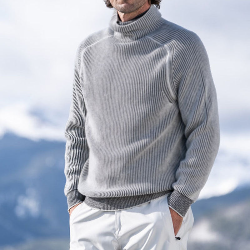 Men's Wool High Collar Warm Sweater