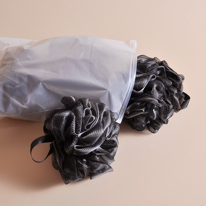 Men's Black Bamboo Charcoal Shower Ball