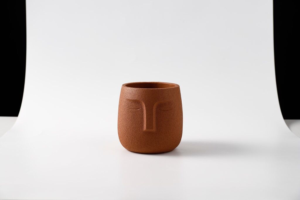Cement flower pot