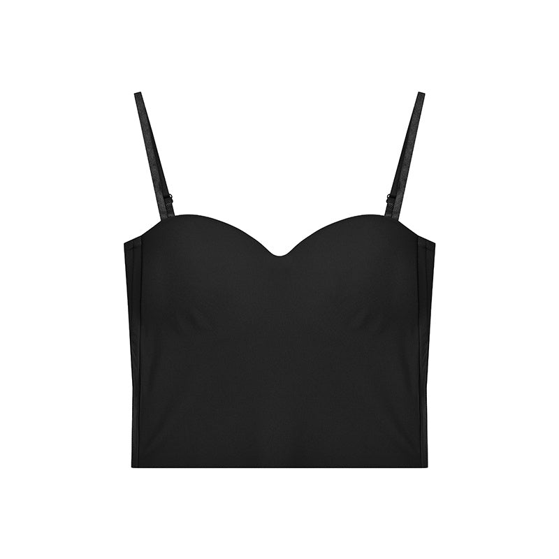 Small Crowd Wrap Chest Slim Short Outer Wear Top Camisole