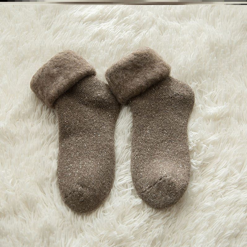 Middle-aged And Elderly Cashmere Snow Socks Men's Retro