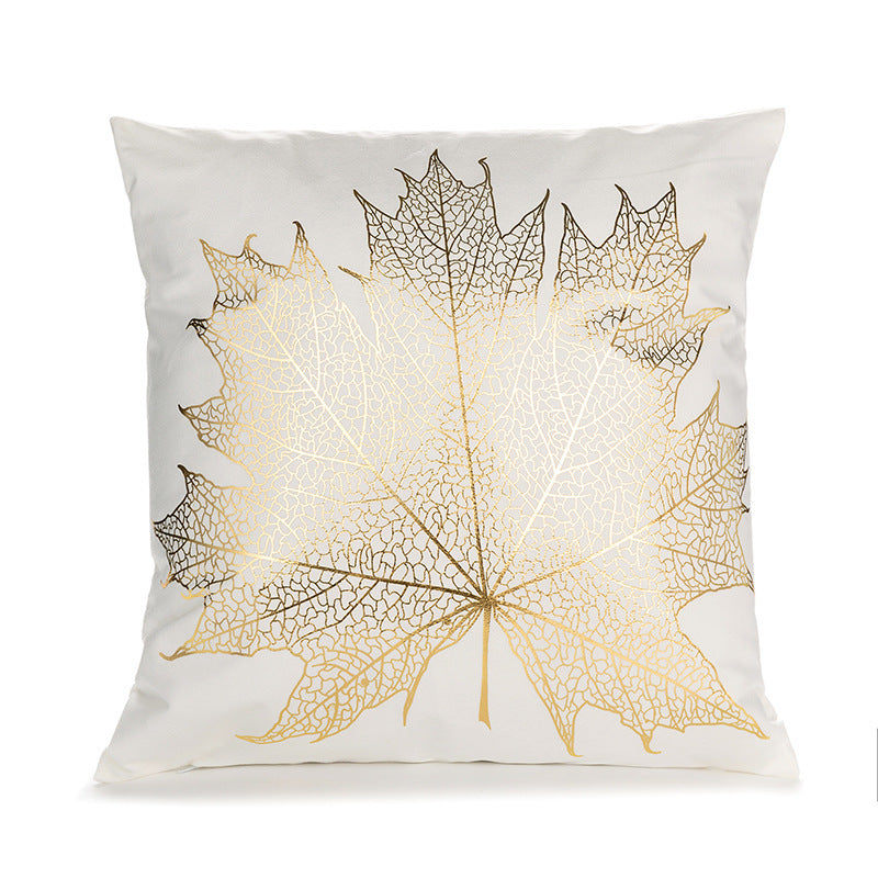 Sofa cushion cover bronzing waist pillowcase
