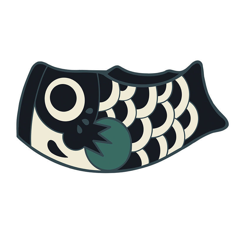 Carp Streamer Floor Mat Stain-resistant Washable Floor Mat Pvc Cutting Pvc Loop Floor Mat