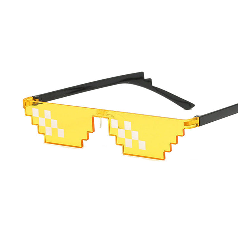 Mosaic Pixel Sunglasses Anime Peripheral Spoof Costume