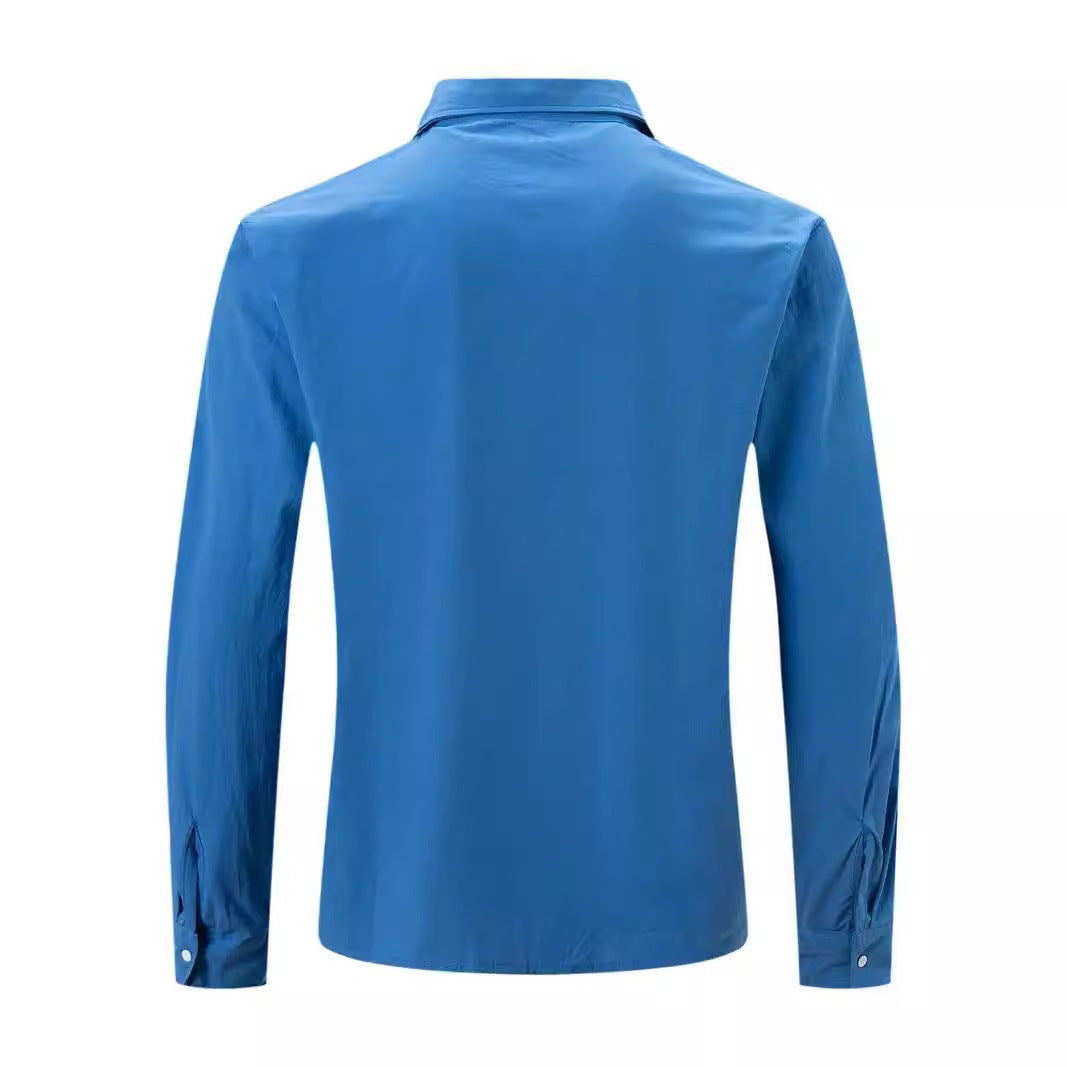 Men's Casual Fashion Cotton And Linen Slim-fit Shirt