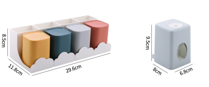 Wall Mounted Non Punch Toothbrush Holder