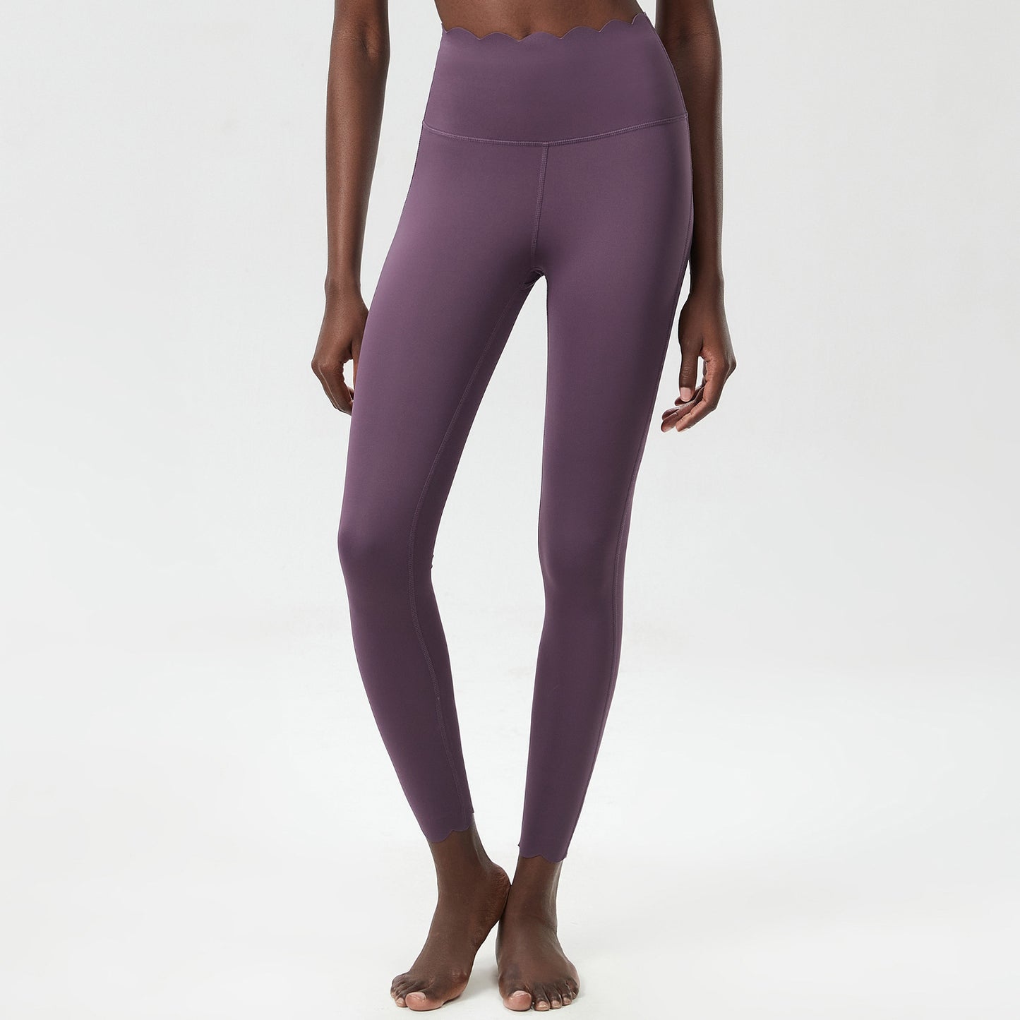 Small Wave Yoga Pants Plus Size Lycra Milk Leather Tight Trousers For Women