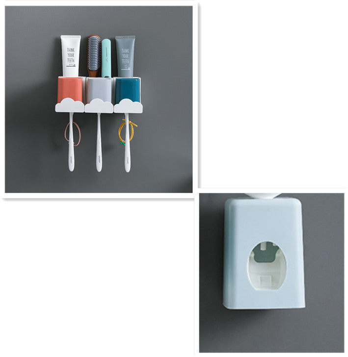 Wall Mounted Non Punch Toothbrush Holder