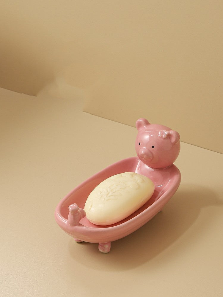 Cartoon Soap Box Household Children's Cute Large Size Toilet Soap Rack