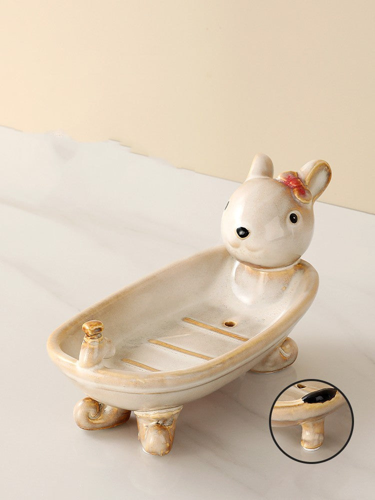 Cartoon Soap Box Household Children's Cute Large Size Toilet Soap Rack