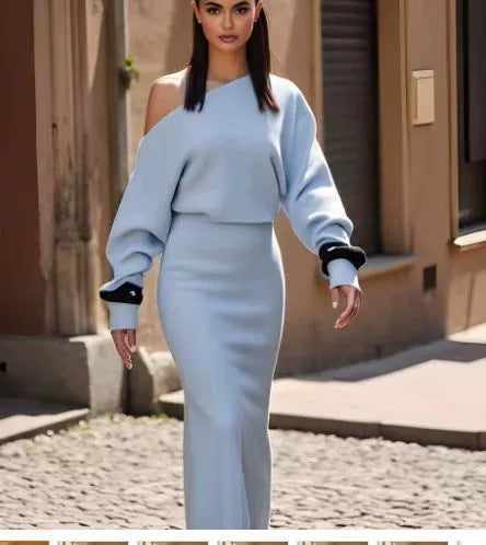 Women's Long Sleeve Slim Fit Elegant Dress