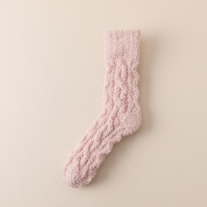 Coral Fleece Socks Women's Autumn And Winter Thickened