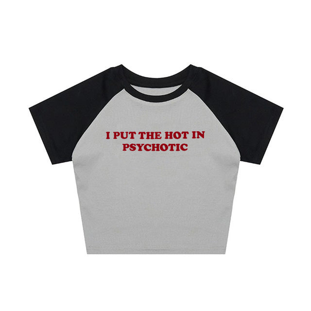 Cute Short Top Women's Summer Casual Slim Fit Street T-shirt