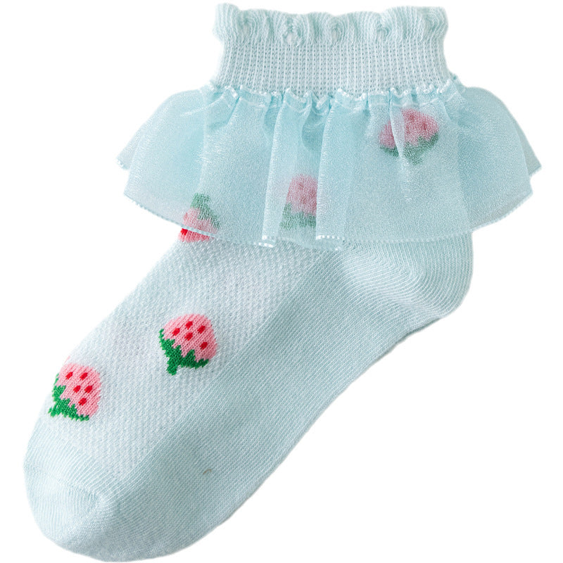 Summer Thin Lace Socks Mesh Lace Princess