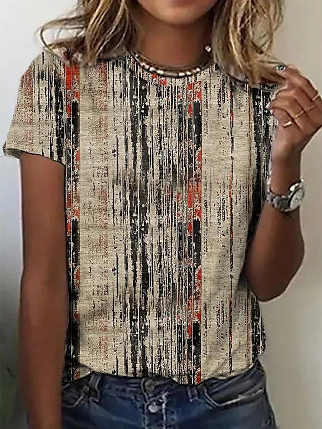 Summer Short-sleeved T-shirt For Women Loose Trendy