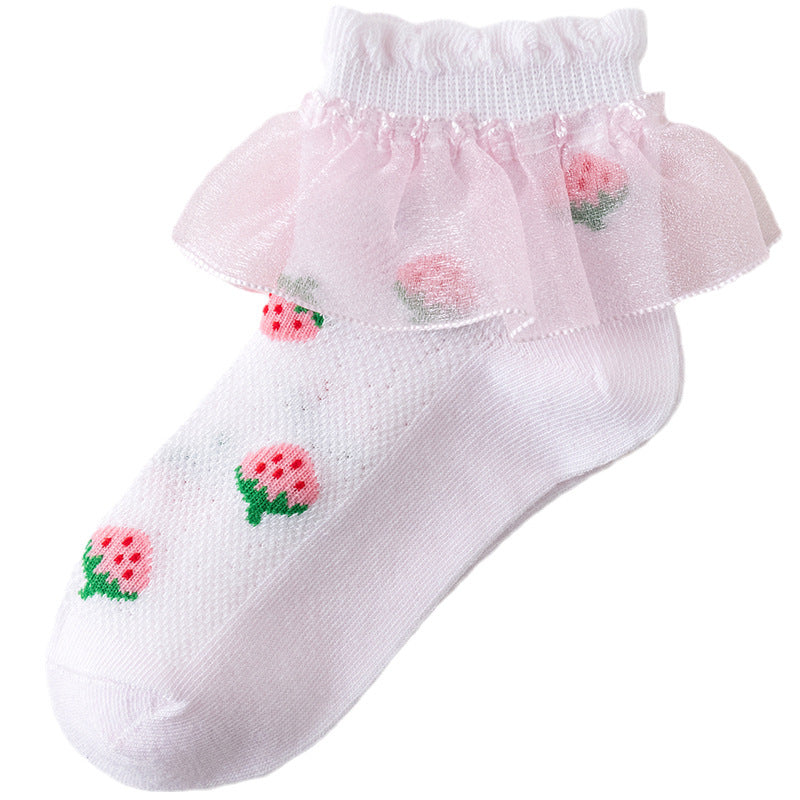Summer Thin Lace Socks Mesh Lace Princess