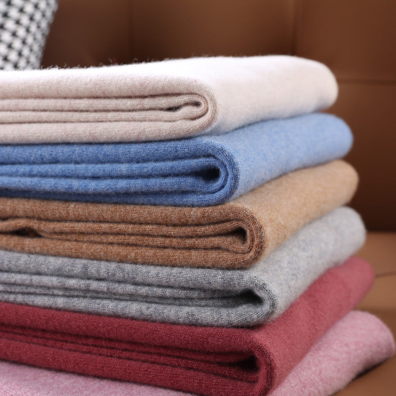 Korean Style Wool V-neck Bottoming Shirt Pullover Sweater