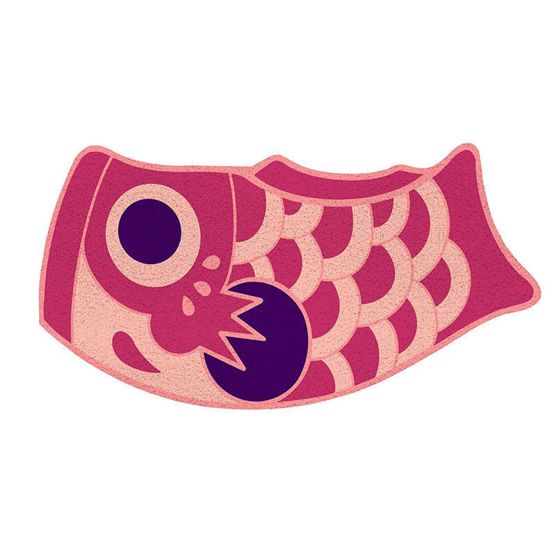 Carp Streamer Floor Mat Stain-resistant Washable Floor Mat Pvc Cutting Pvc Loop Floor Mat