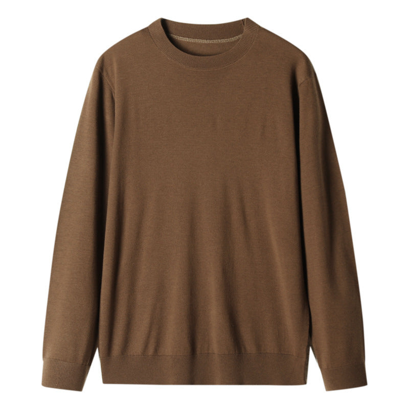 Wool Mulberry Silk 16-pin Import Machine Men's Knitted Long Sleeve