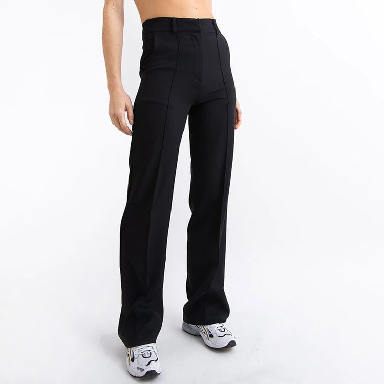 Solid Color Simple Fashion Commuter Business Casual Pants