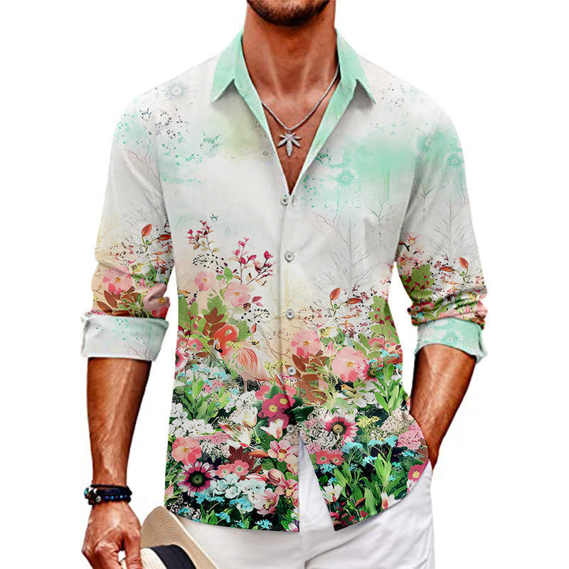 Fashion Printed Shirt Summer Menswear
